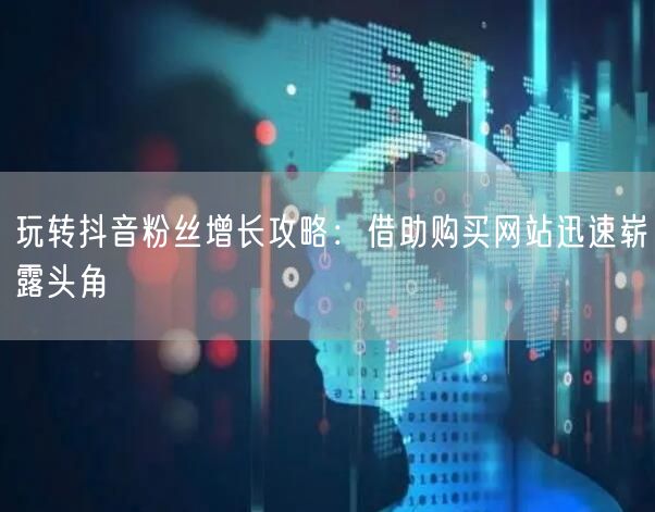 玩转抖音粉丝增长攻略：借助购买网站迅速崭露头角