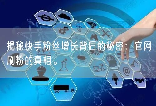 揭秘快手粉丝增长背后的秘密：官网刷粉的真相。