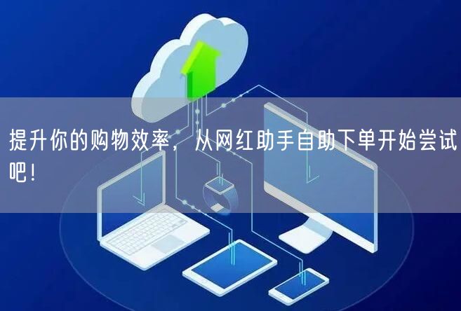 提升你的购物效率，从网红助手自助下单开始尝试吧！